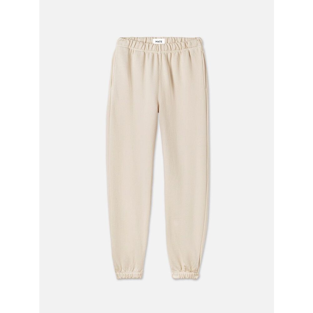 MATE Sweatpants Organic Fleece Relaxed Pocket Bone Cream XL